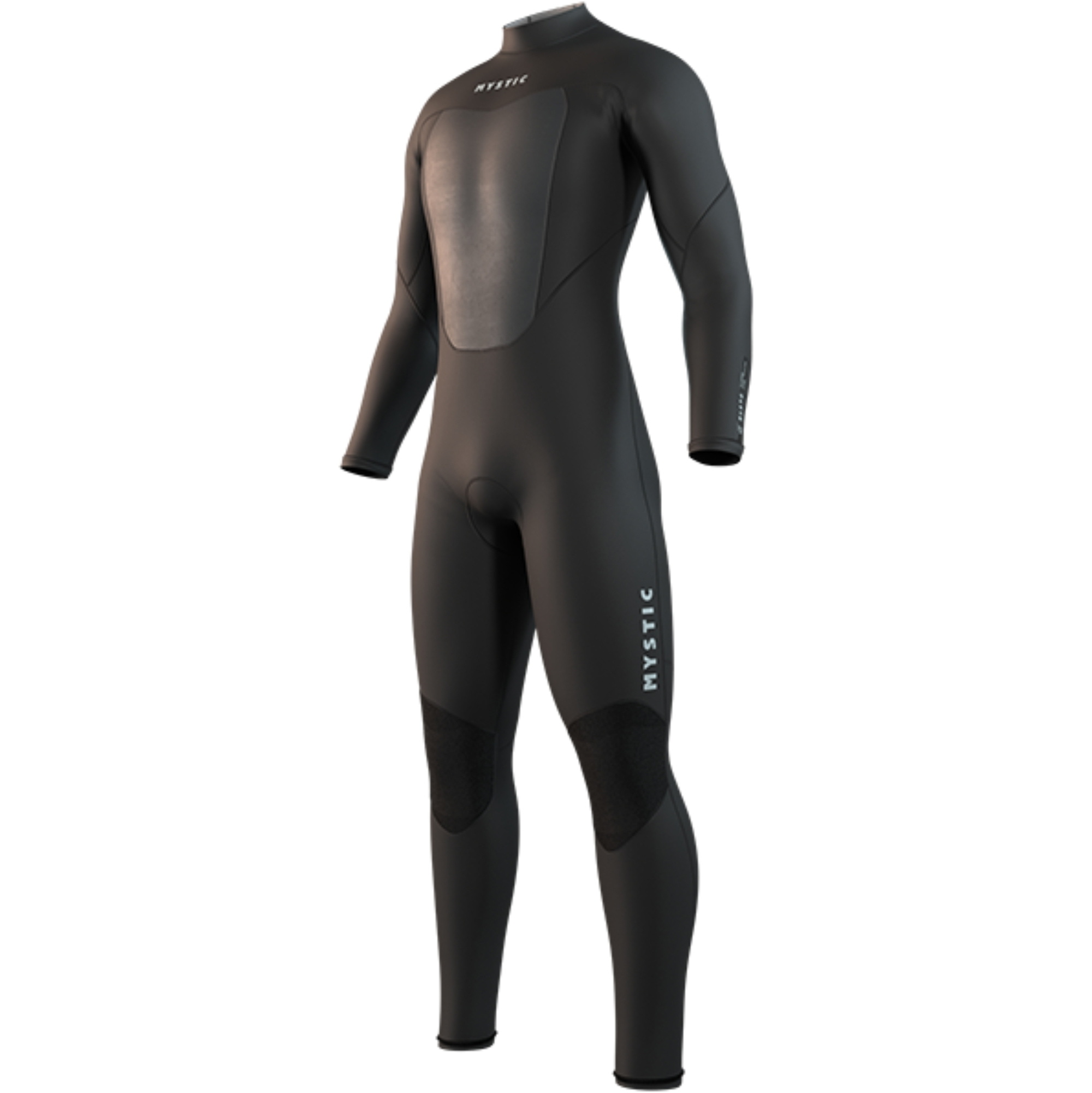 2026 Mystic Heren Brand 3/2mm Rug Ritssluiting Wetsuit 35000.250031 - Black